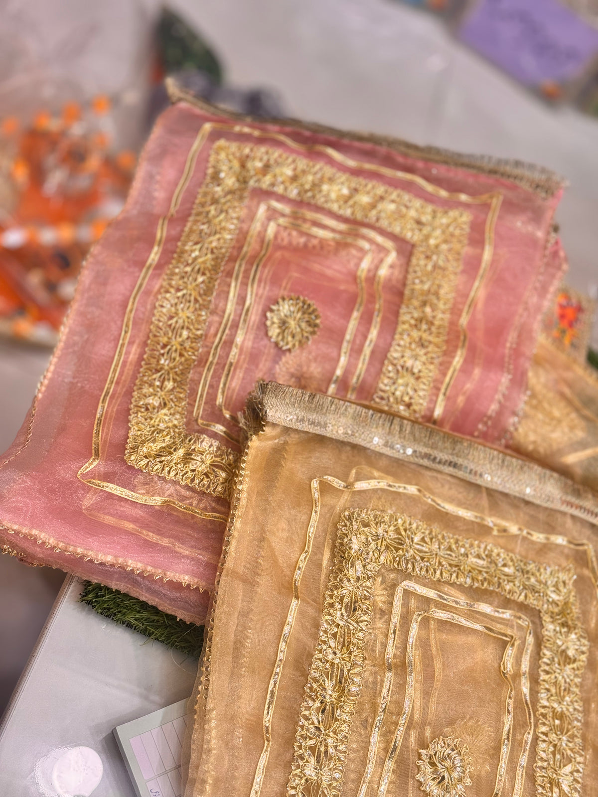 Fabric suit packing bags
