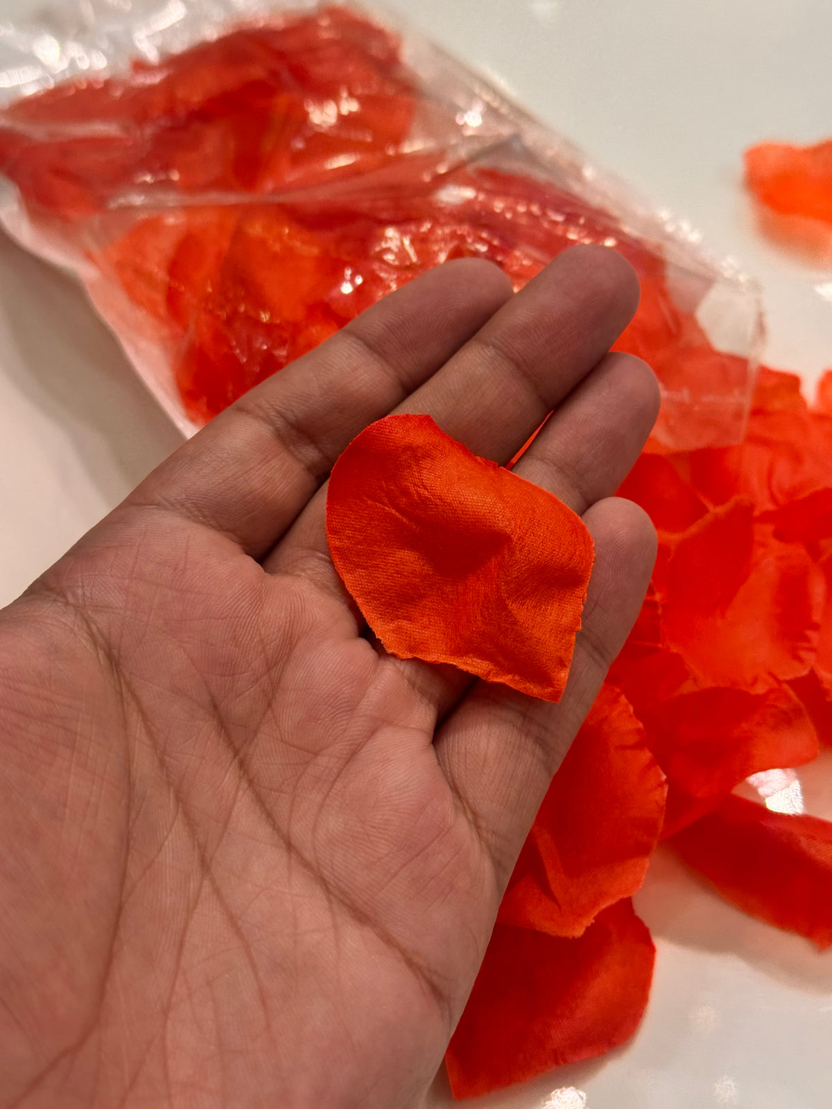 Fabric flower patels