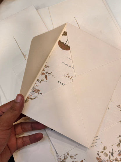 Textured envelope card