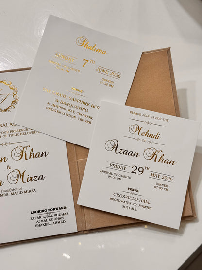 Velvet fold card