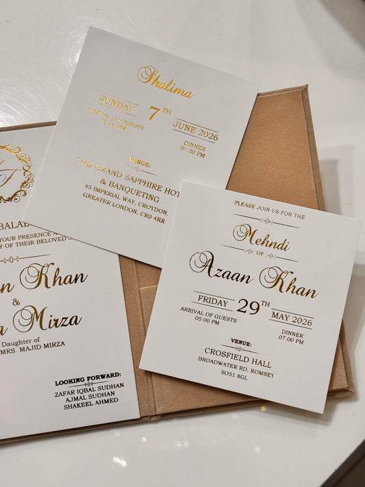 Velvet fold card