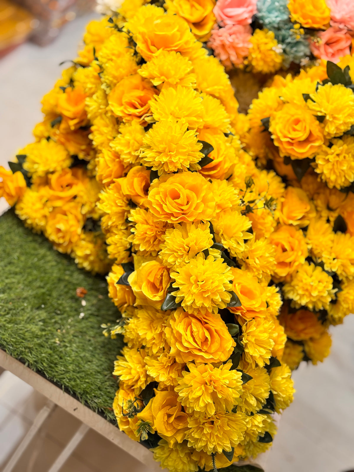 Yellow flower lines
