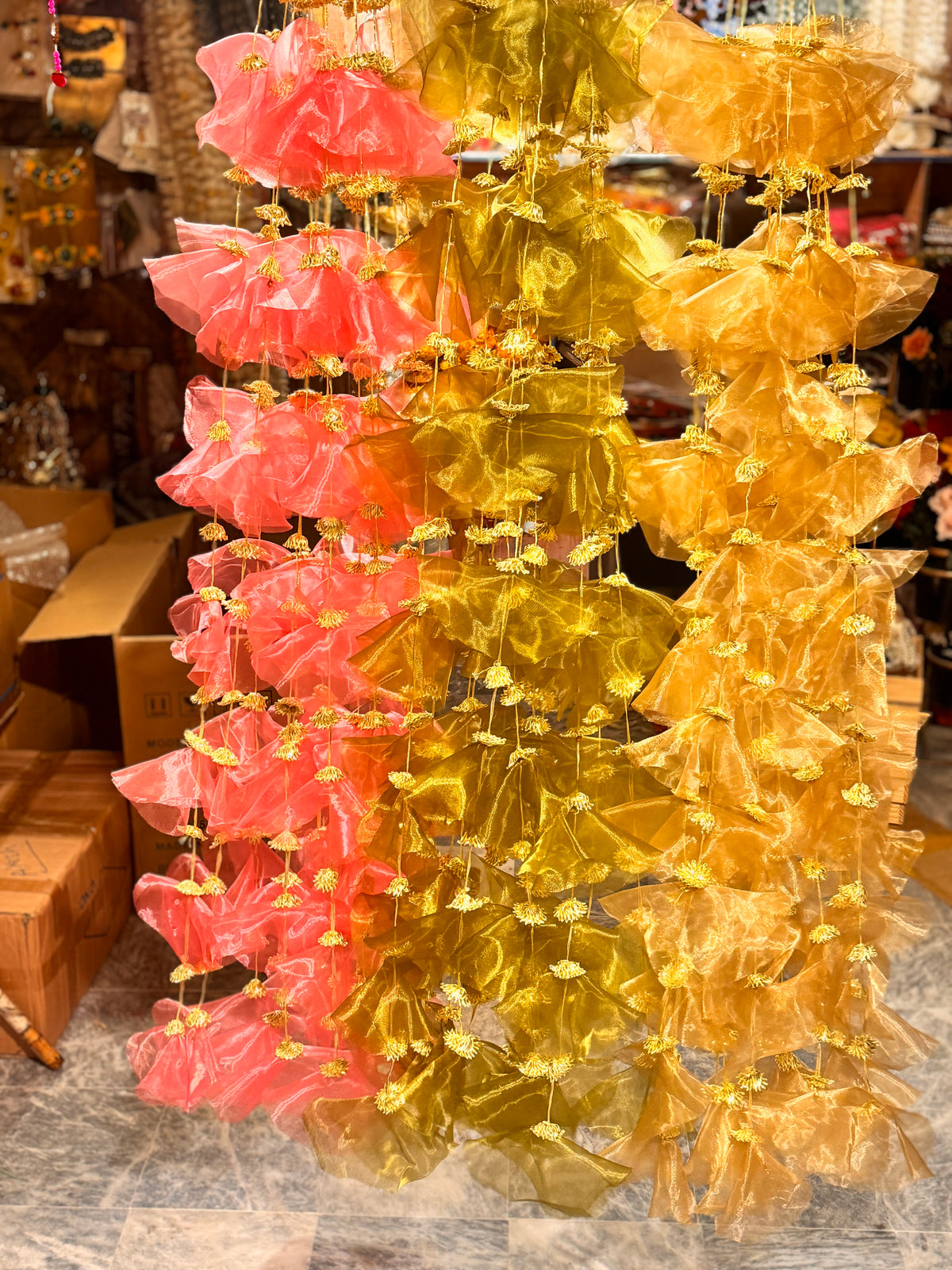 Organza net tussle lari