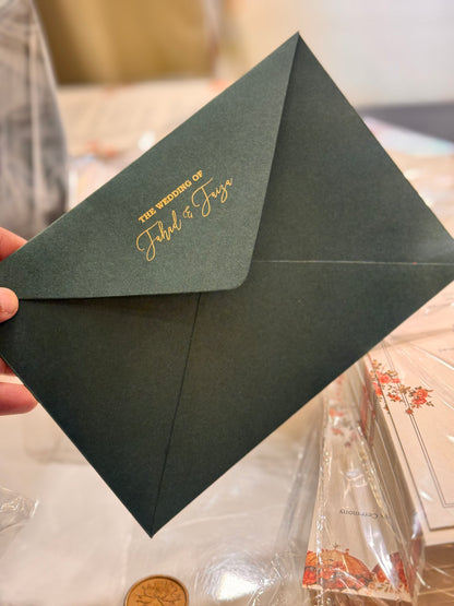 Texture card with envelope