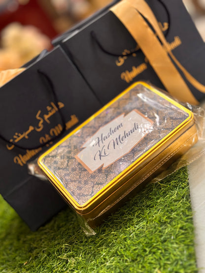 Metal half kg methai box