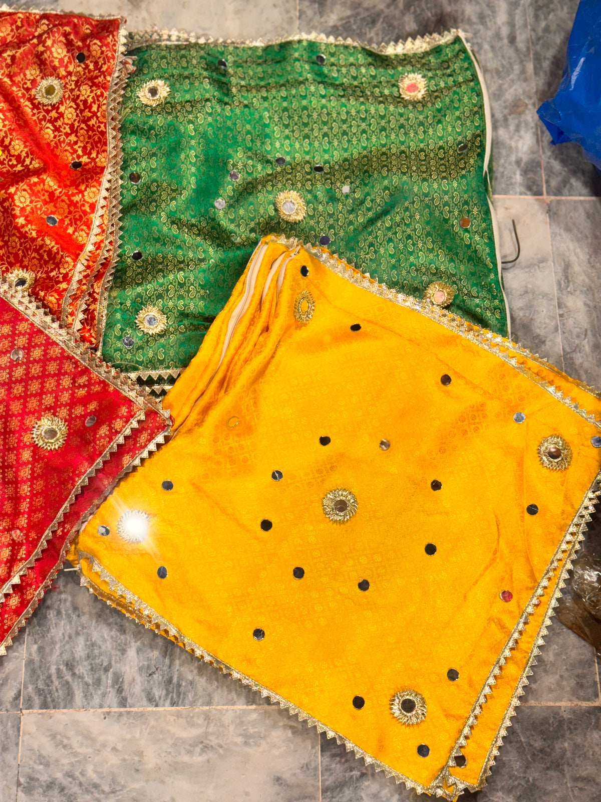 Fancy jamavar cushion covers
