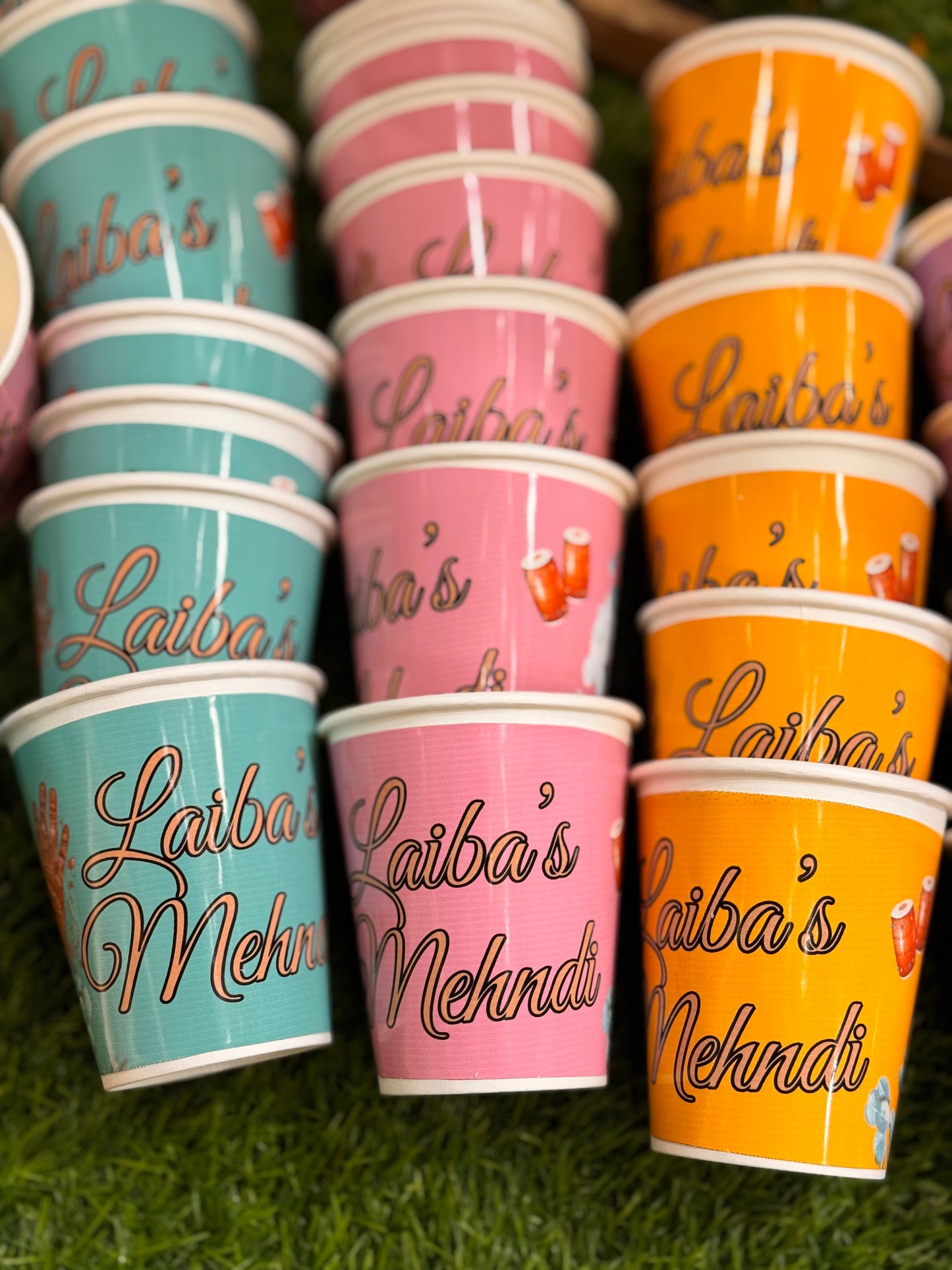 Mehndi Chai Cups