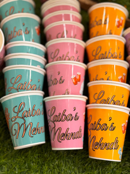 Mehndi Chai Cups (Minimum Order 30 PCs)