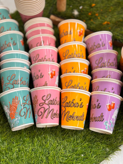Mehndi Chai Cups (Minimum Order 30 PCs)