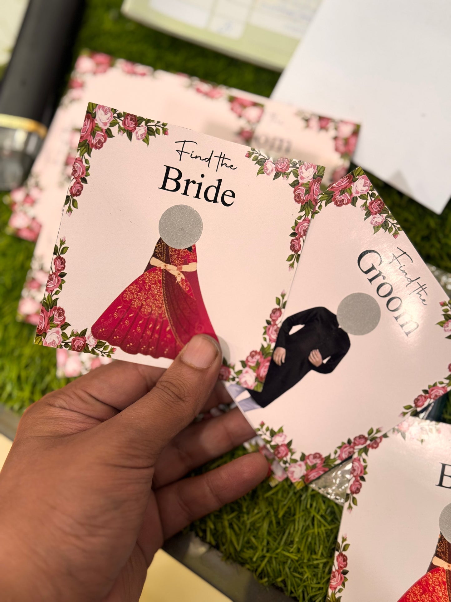 Find the Bride and Groom Card