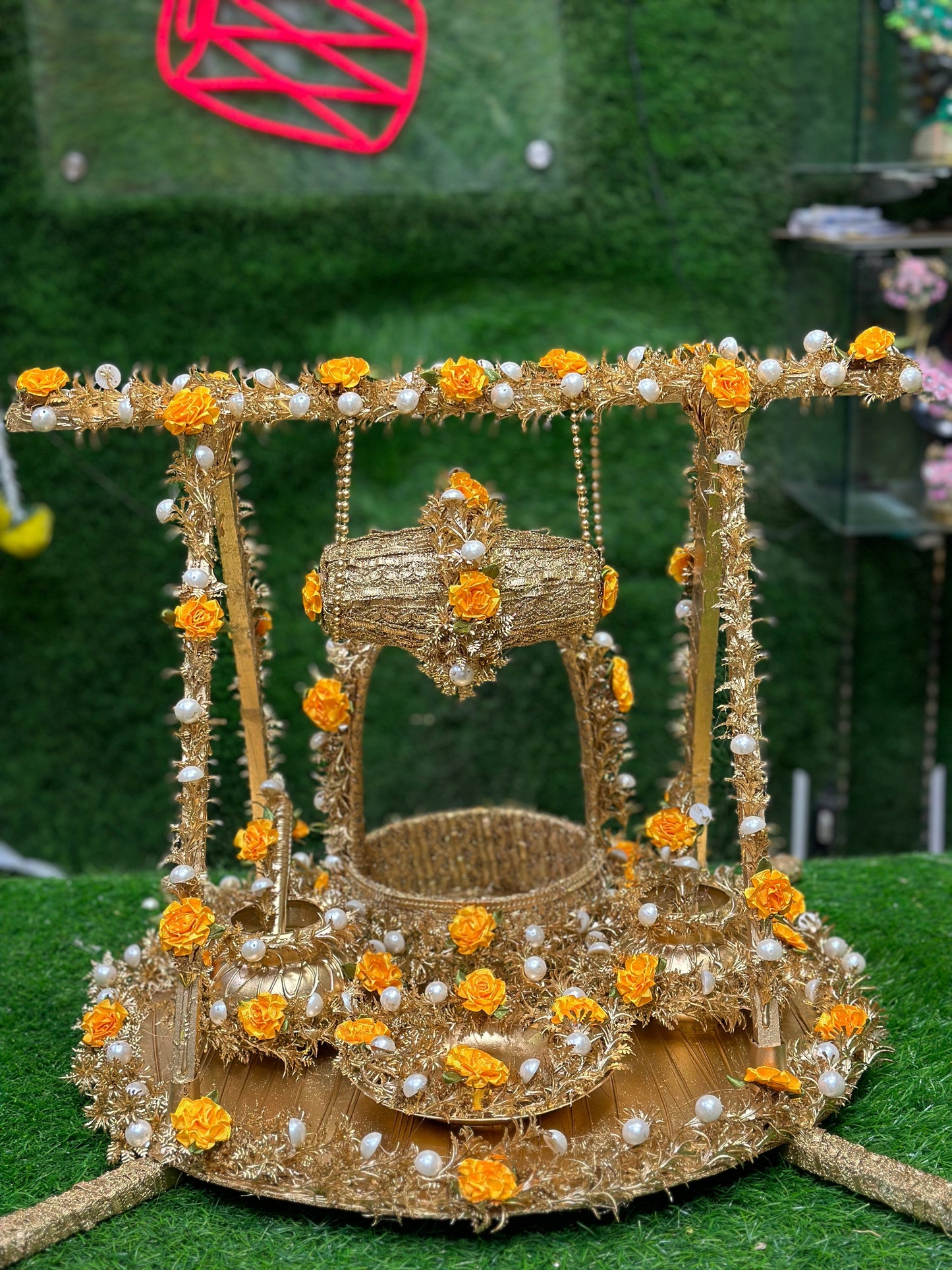 Gold Work Jhoola Thall