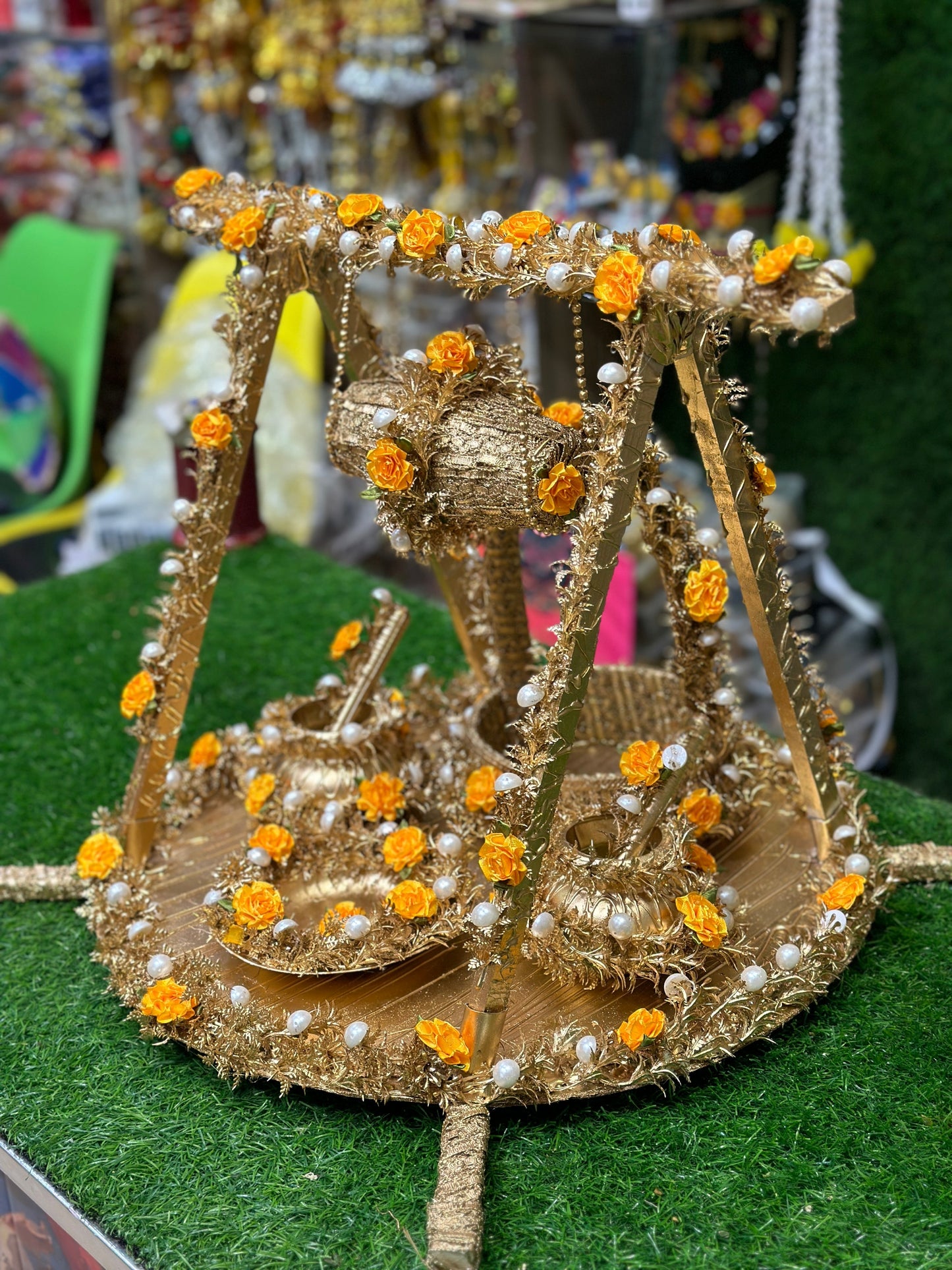Gold Work Jhoola Thall
