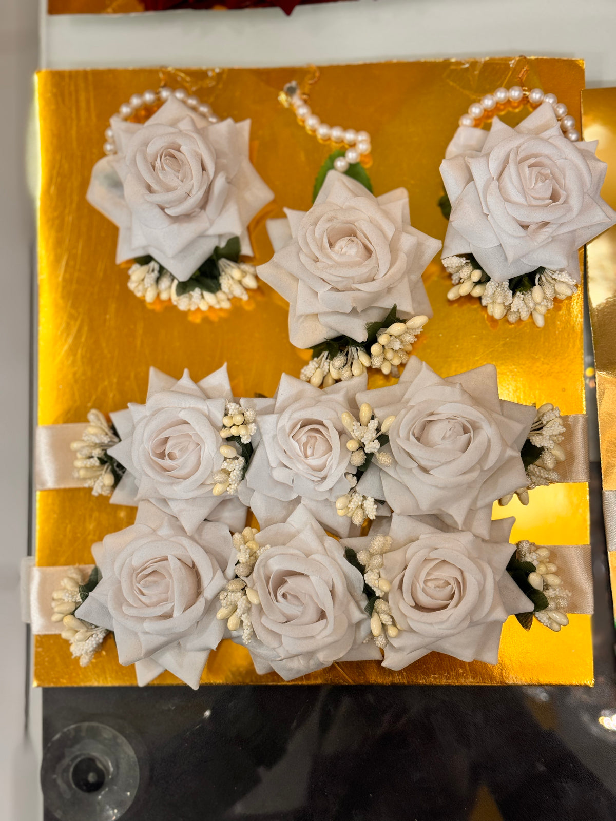 Pearl Floral Jewelry Set