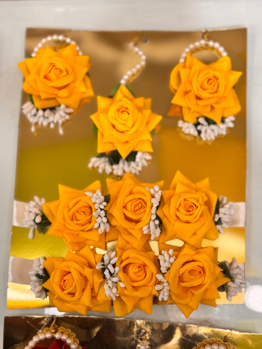 Pearl Floral Jewelry Set