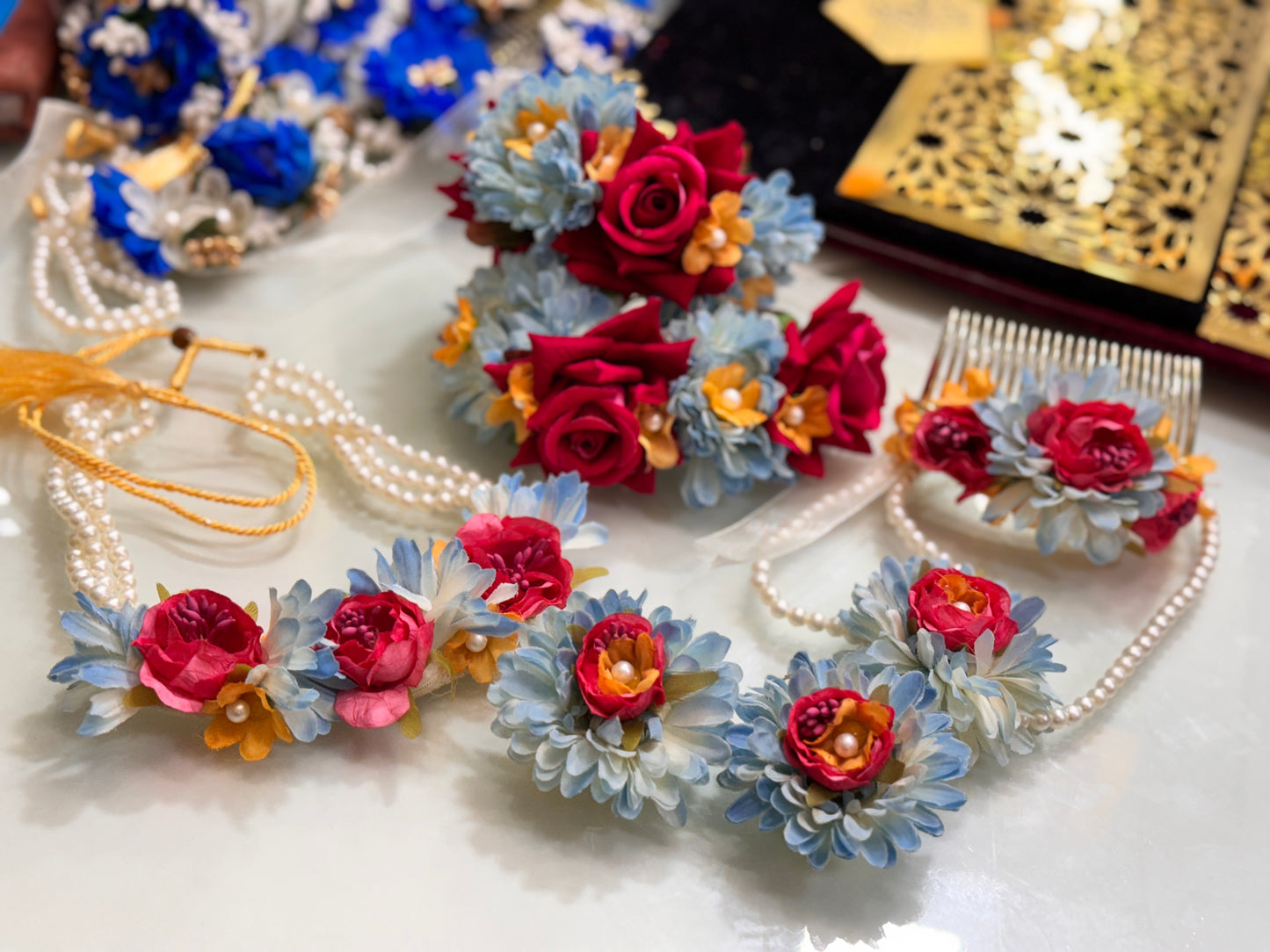 Fancy Floral Jewelry Set