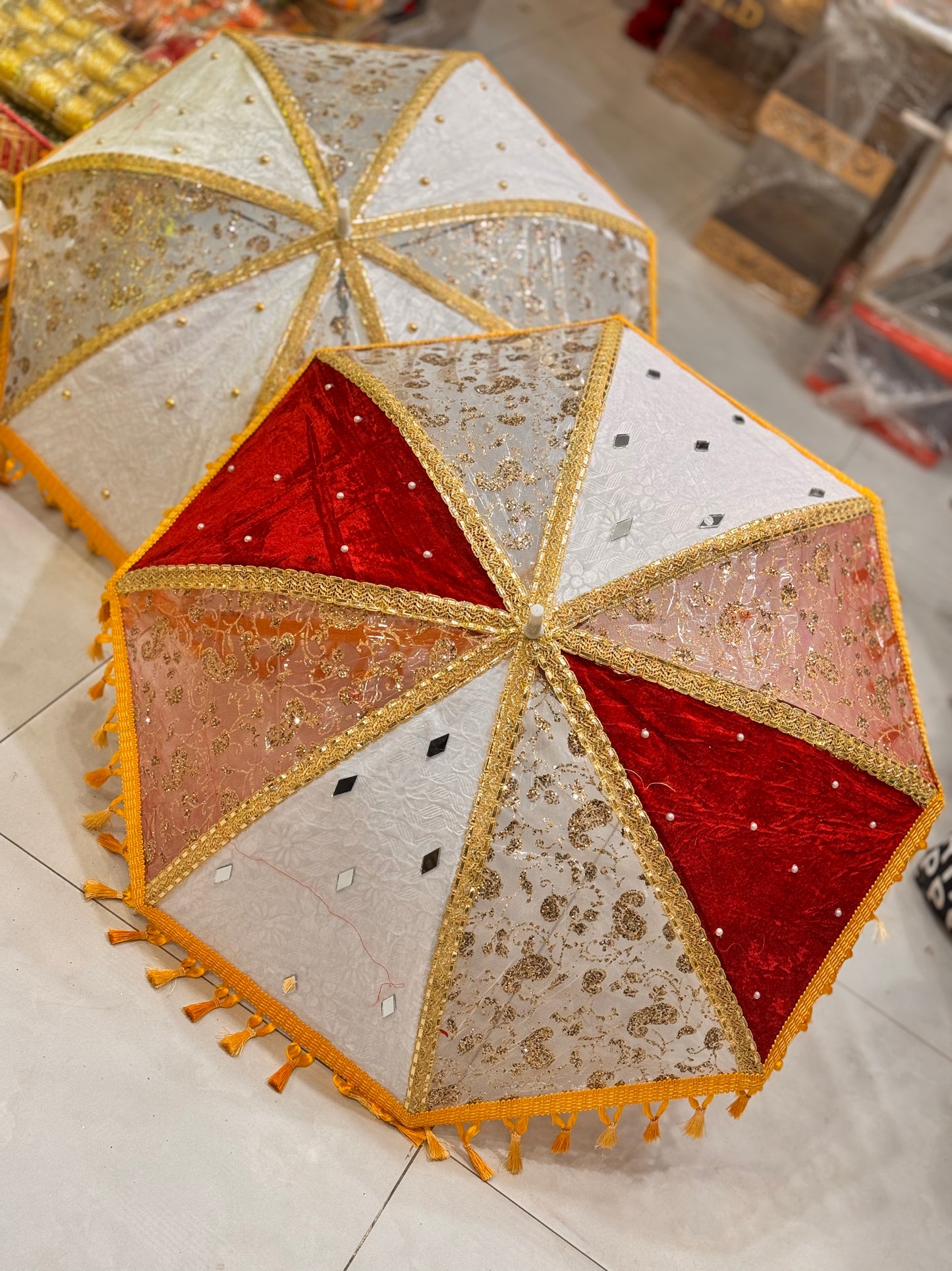Decorative Umbrella Net Design
