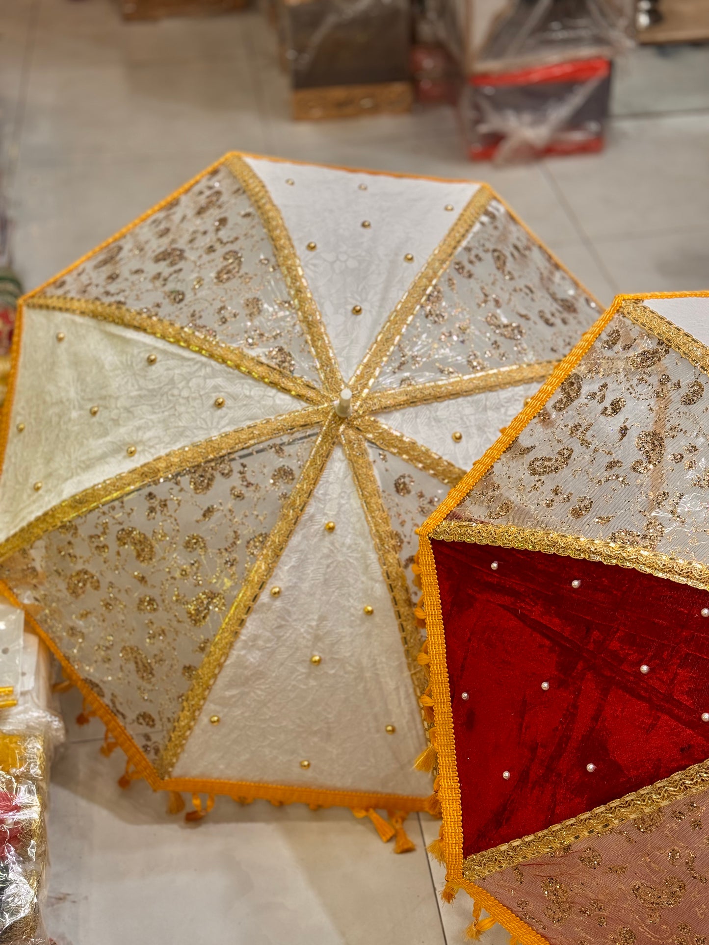 Decorative Umbrella Net Design