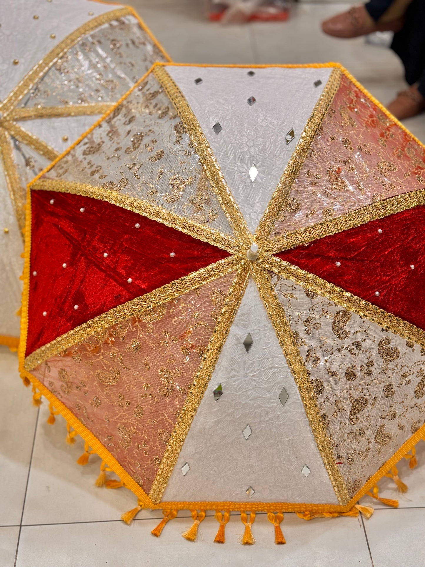 Decorative Umbrella Net Design