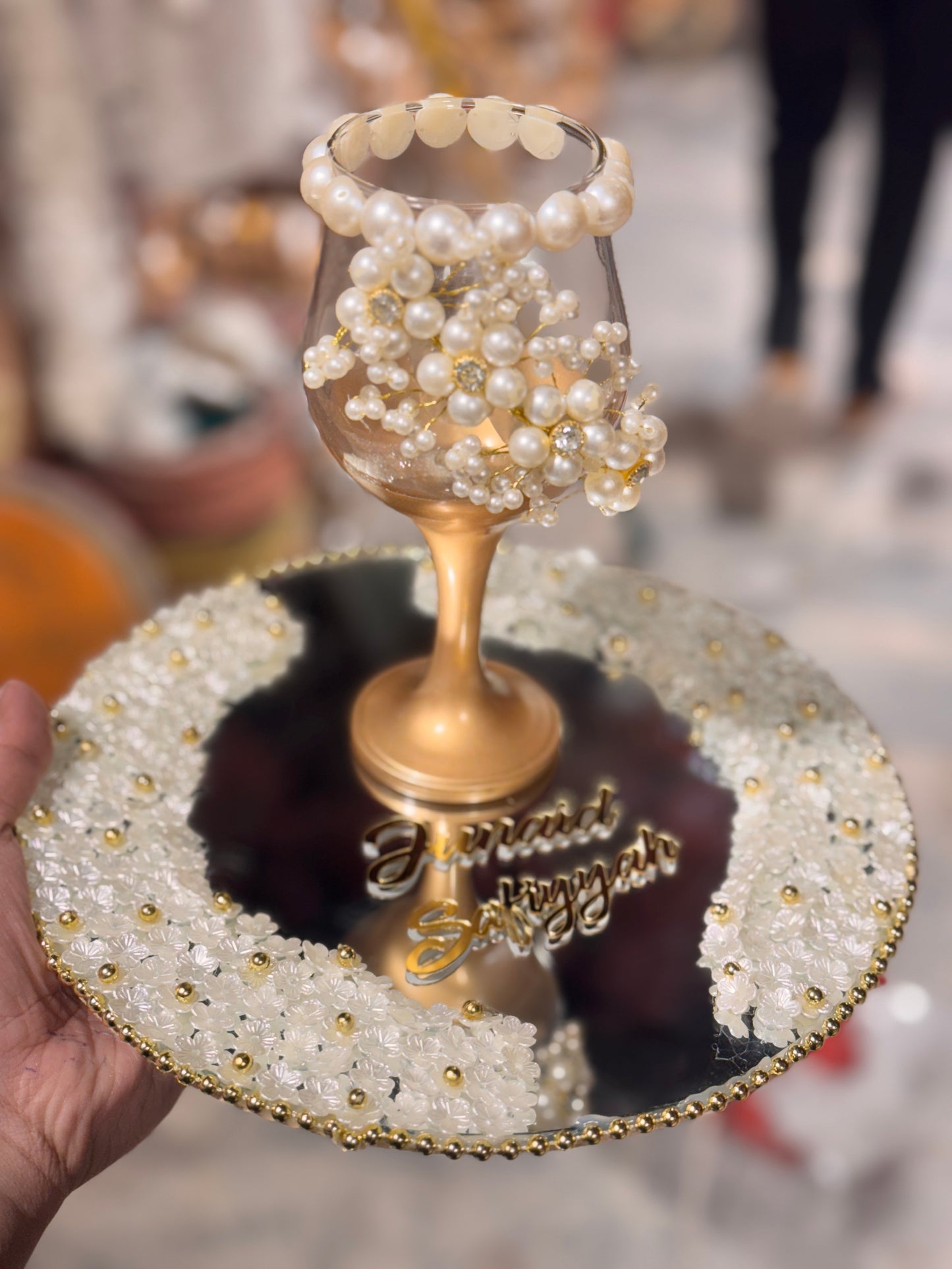 Pearl Tray Doodh Pilai Glass