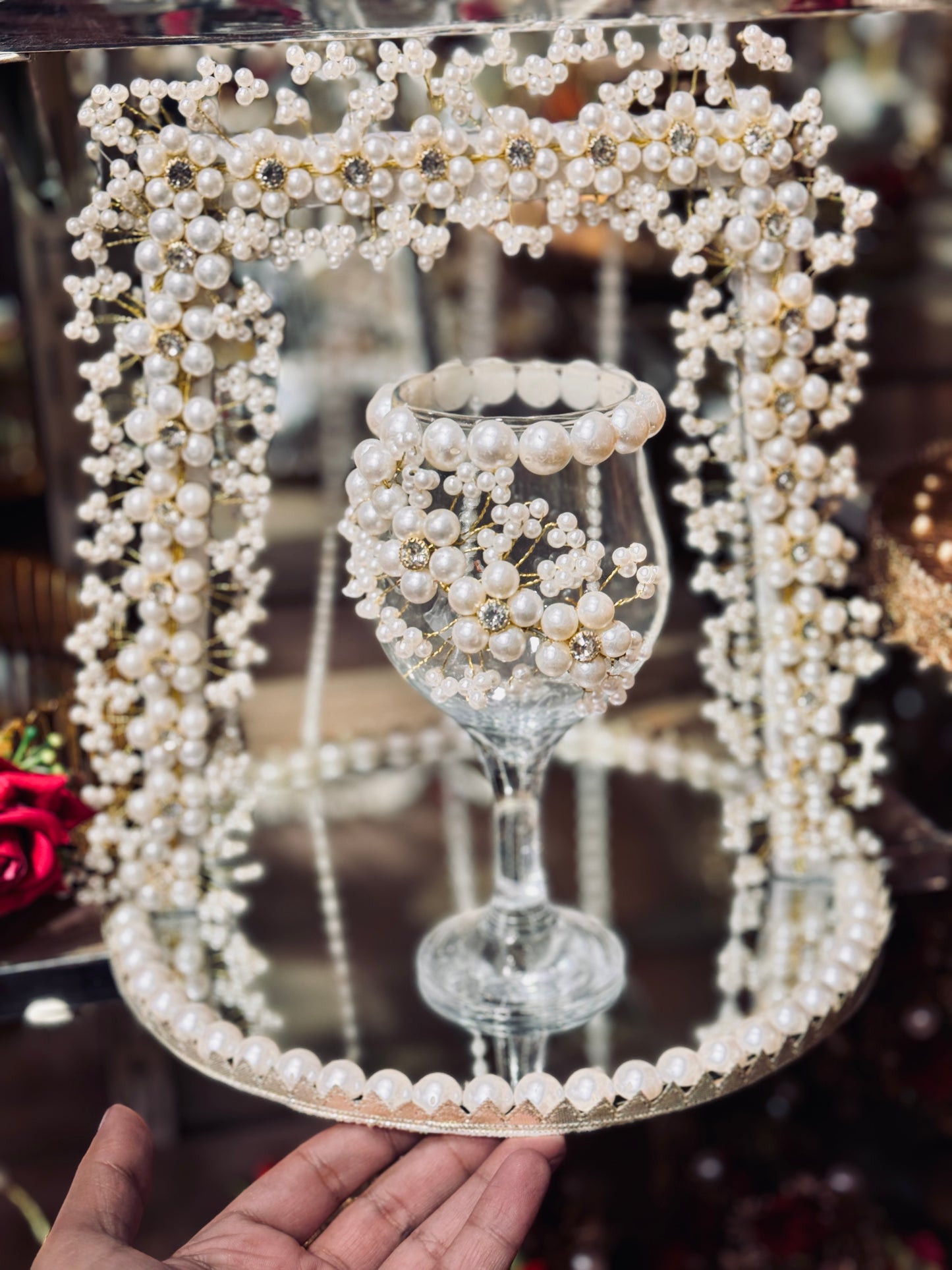 Pearl Stand Doodh Pilai Glass