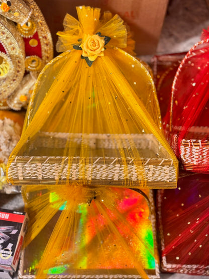 Mehndi Flower Basket