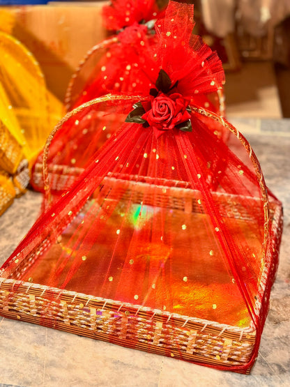 Mehndi Flower Basket