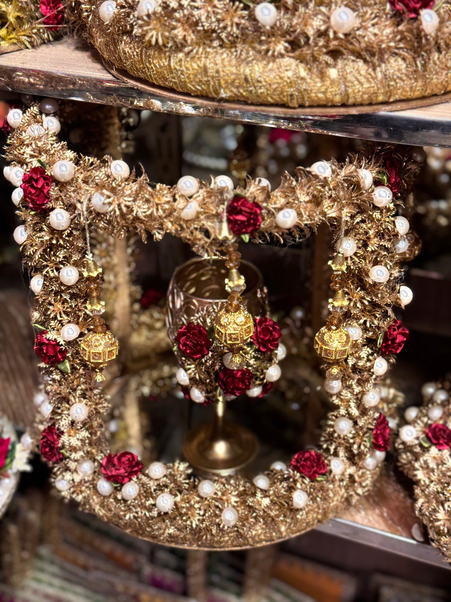 Gold Work Doodh Pilai Glass