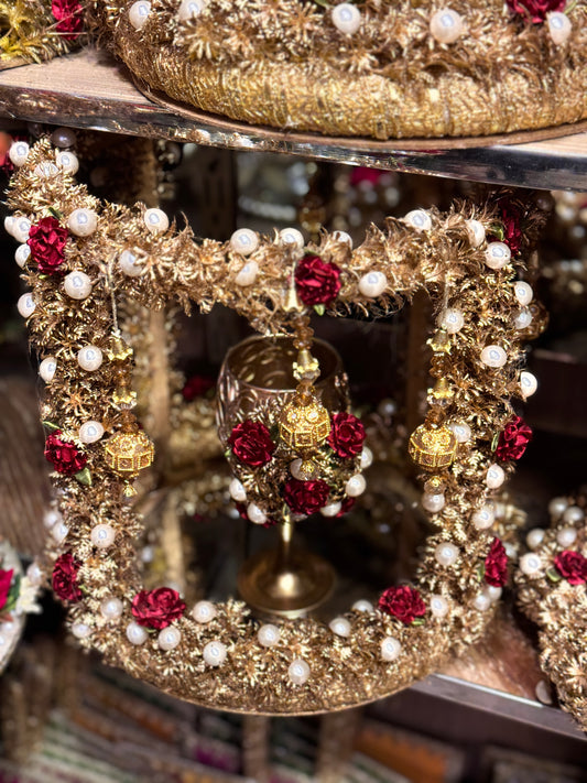 Gold Work Doodh Pilai Glass