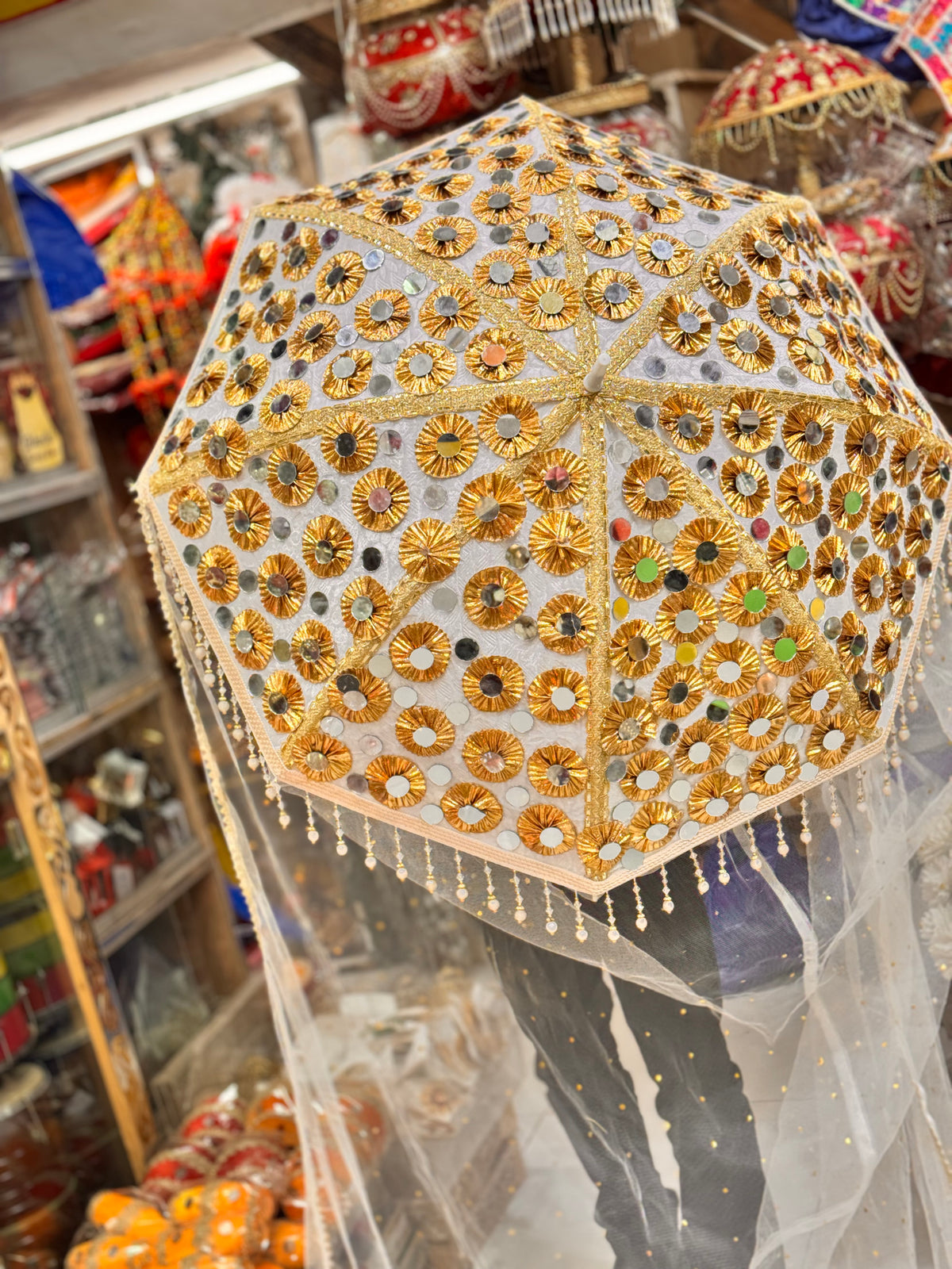 Mirror Umbrella with Net