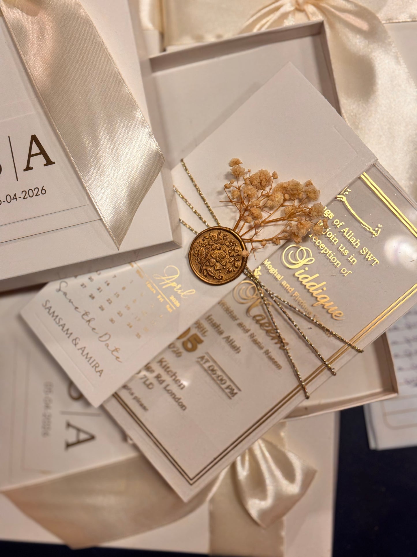 White Boxed Card