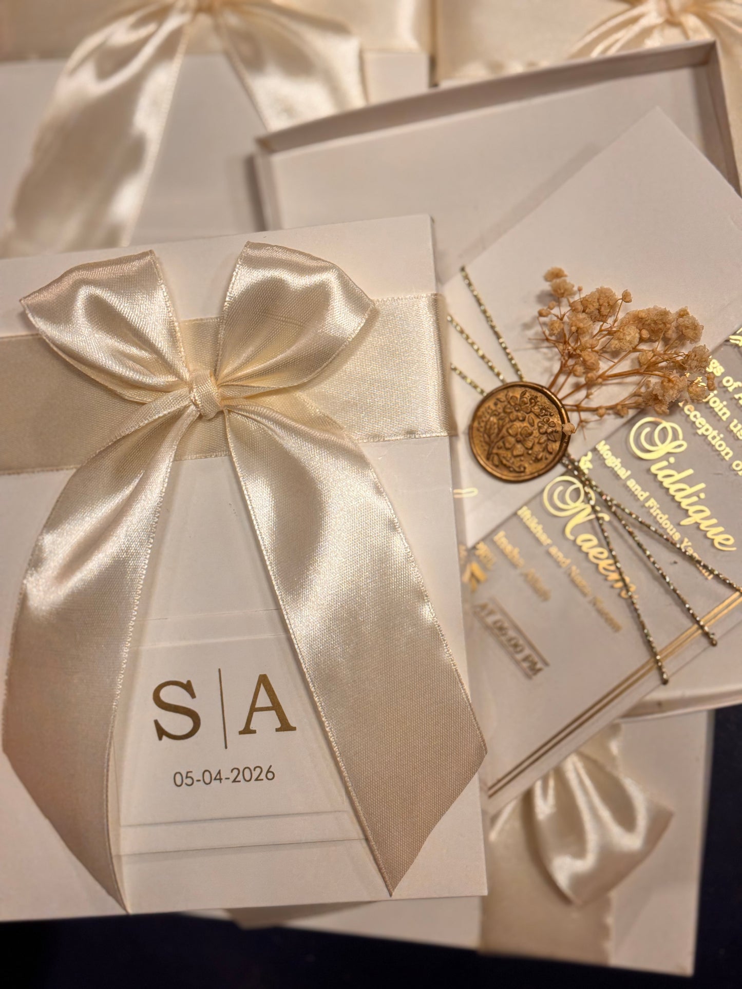 White Boxed Card