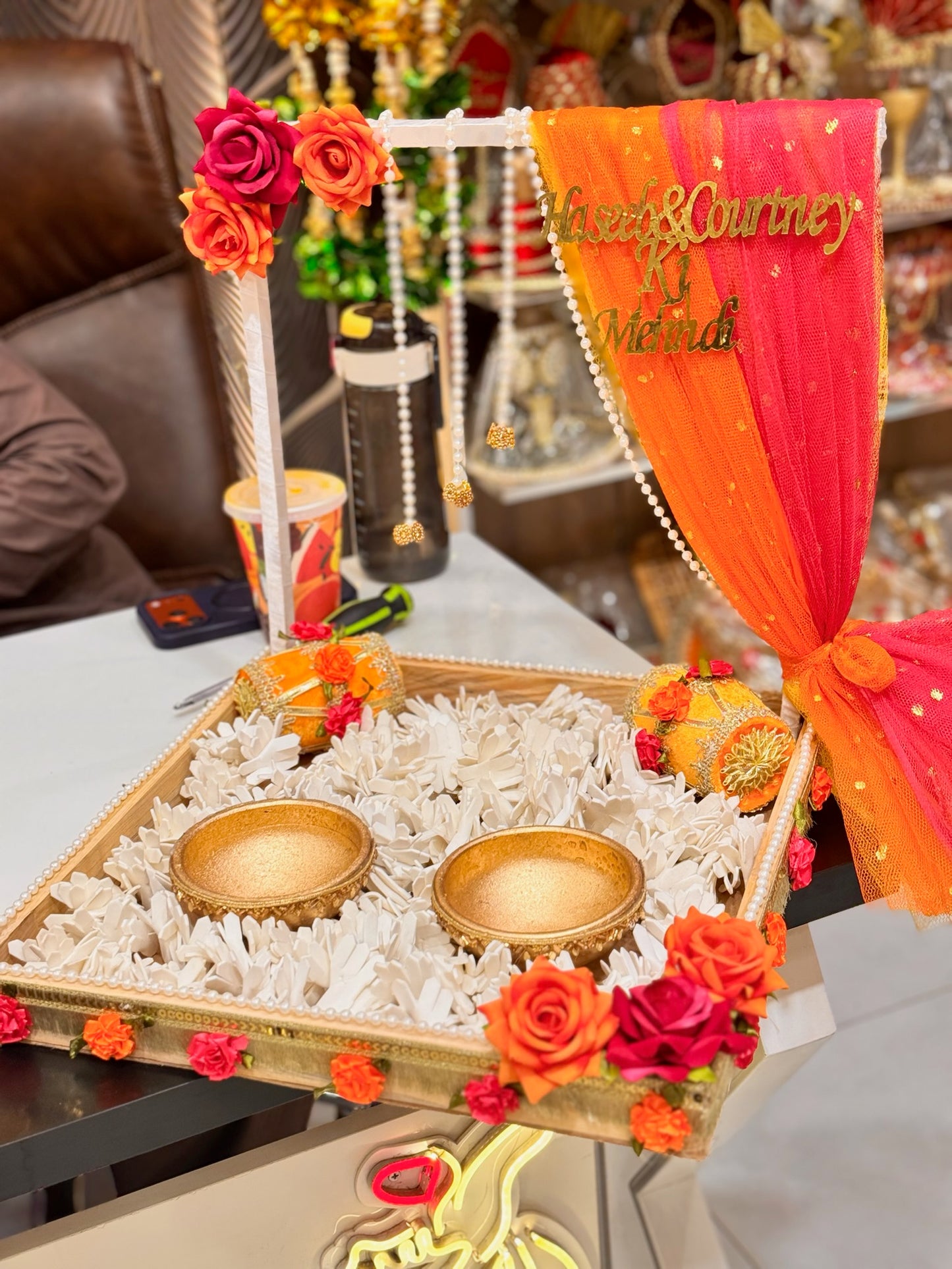 Floral Thaal Design 1