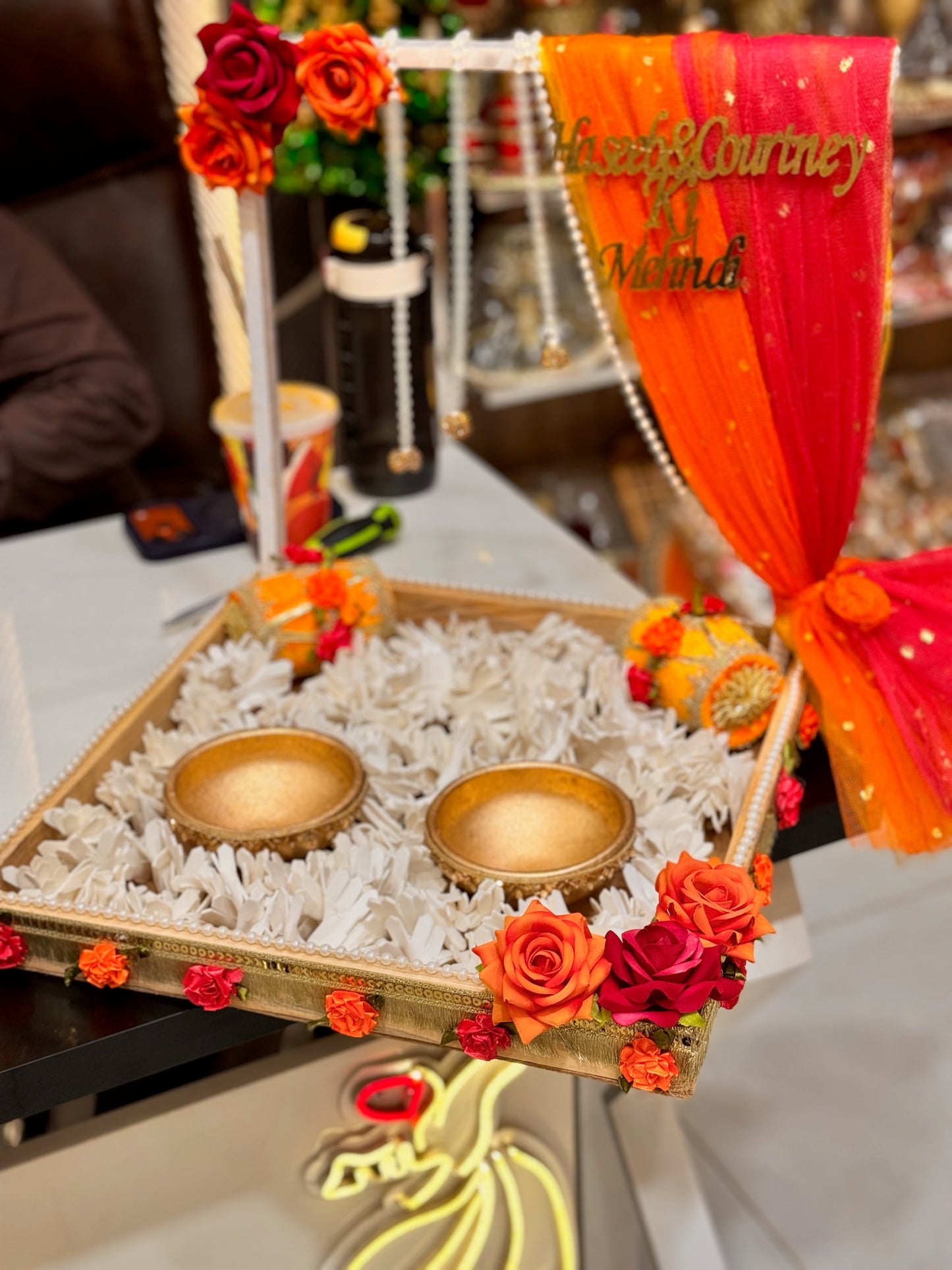 Floral Thaal Design 1