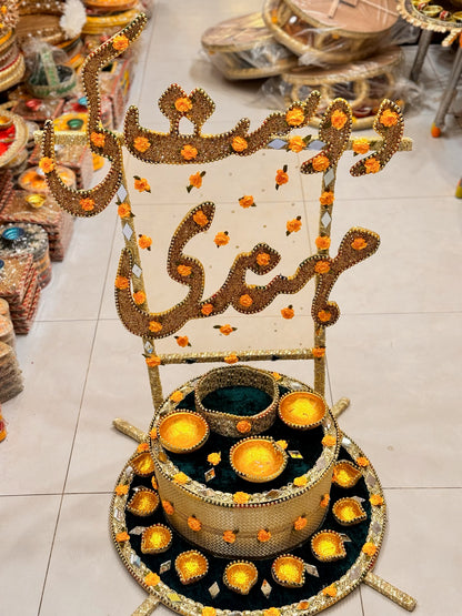 Velvet Step Thaal Dost ki Mehndi