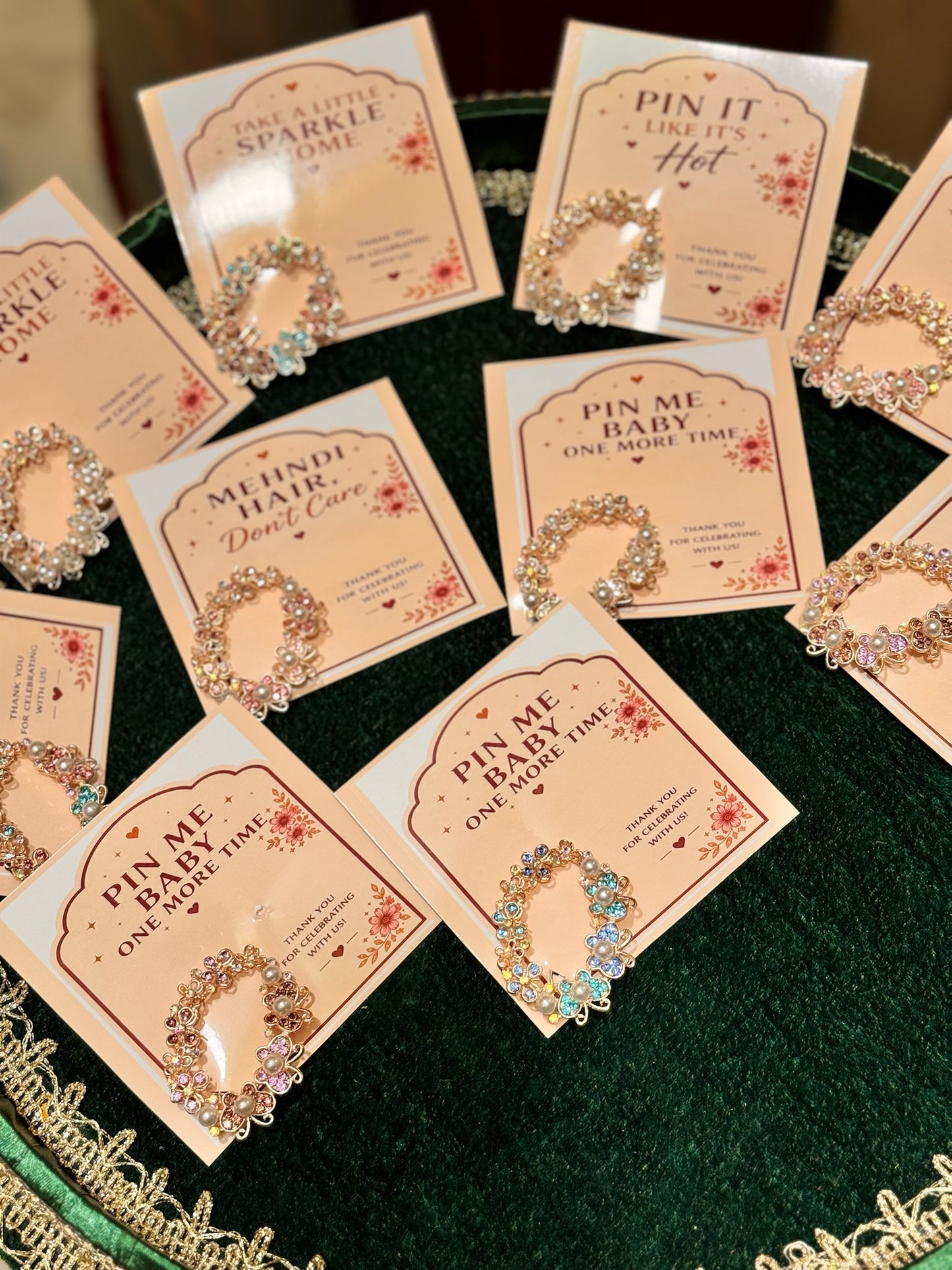 Hair Pins with Card