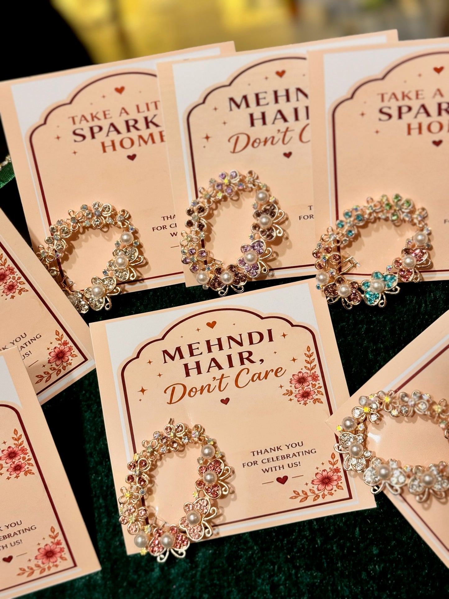 Hair Pins with Card
