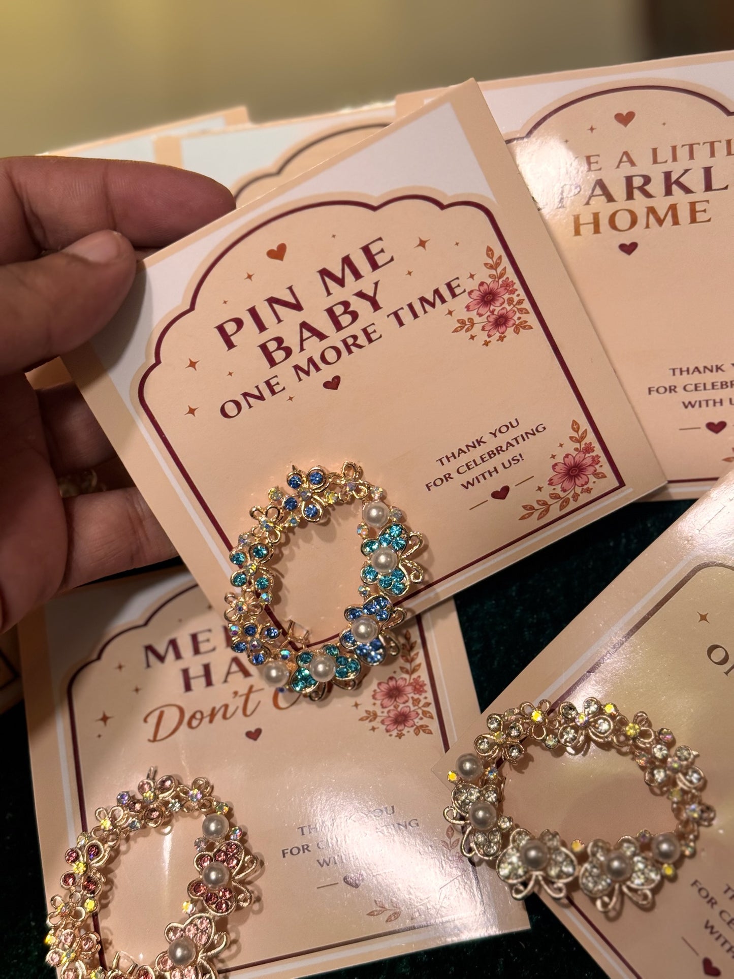 Hair Pins with Card