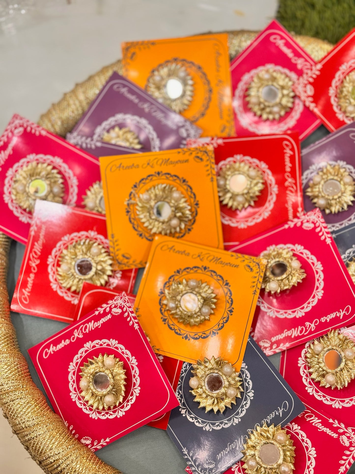 Mirror Gota Ring with Card