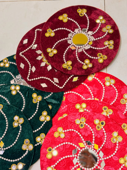 Velvet Mirror Plate Design 4