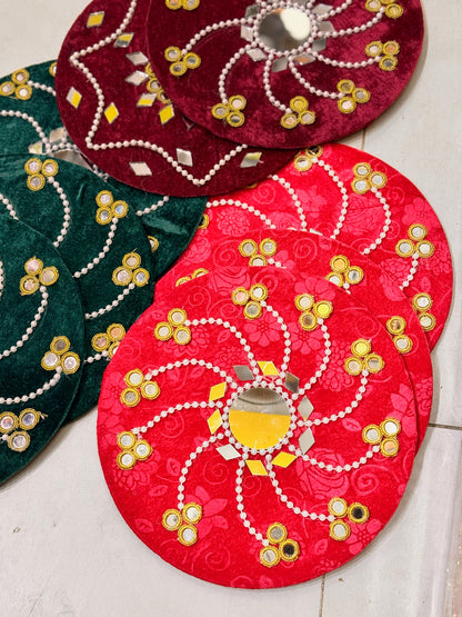 Velvet Mirror Plate Design 4
