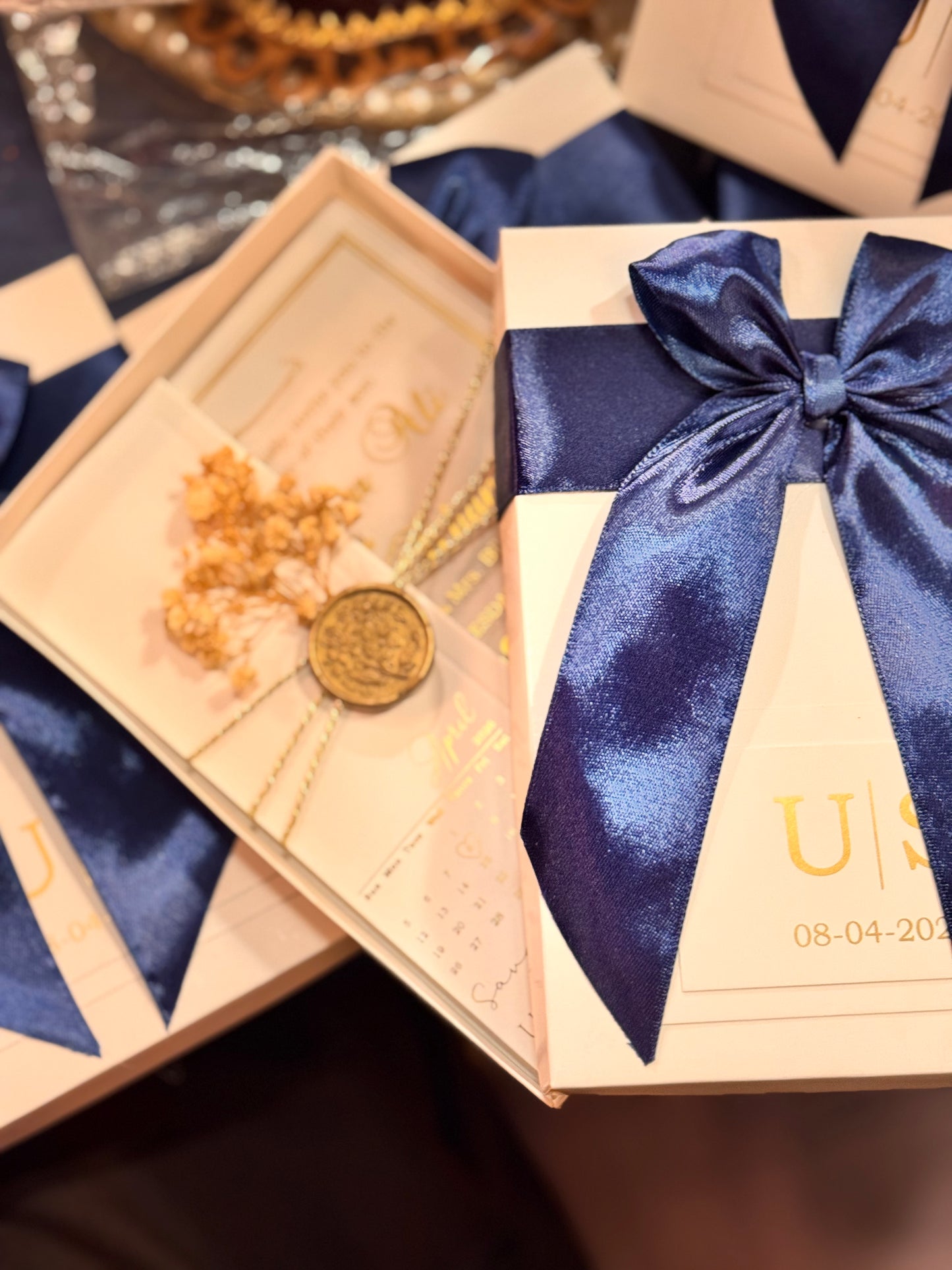 White Boxed Card