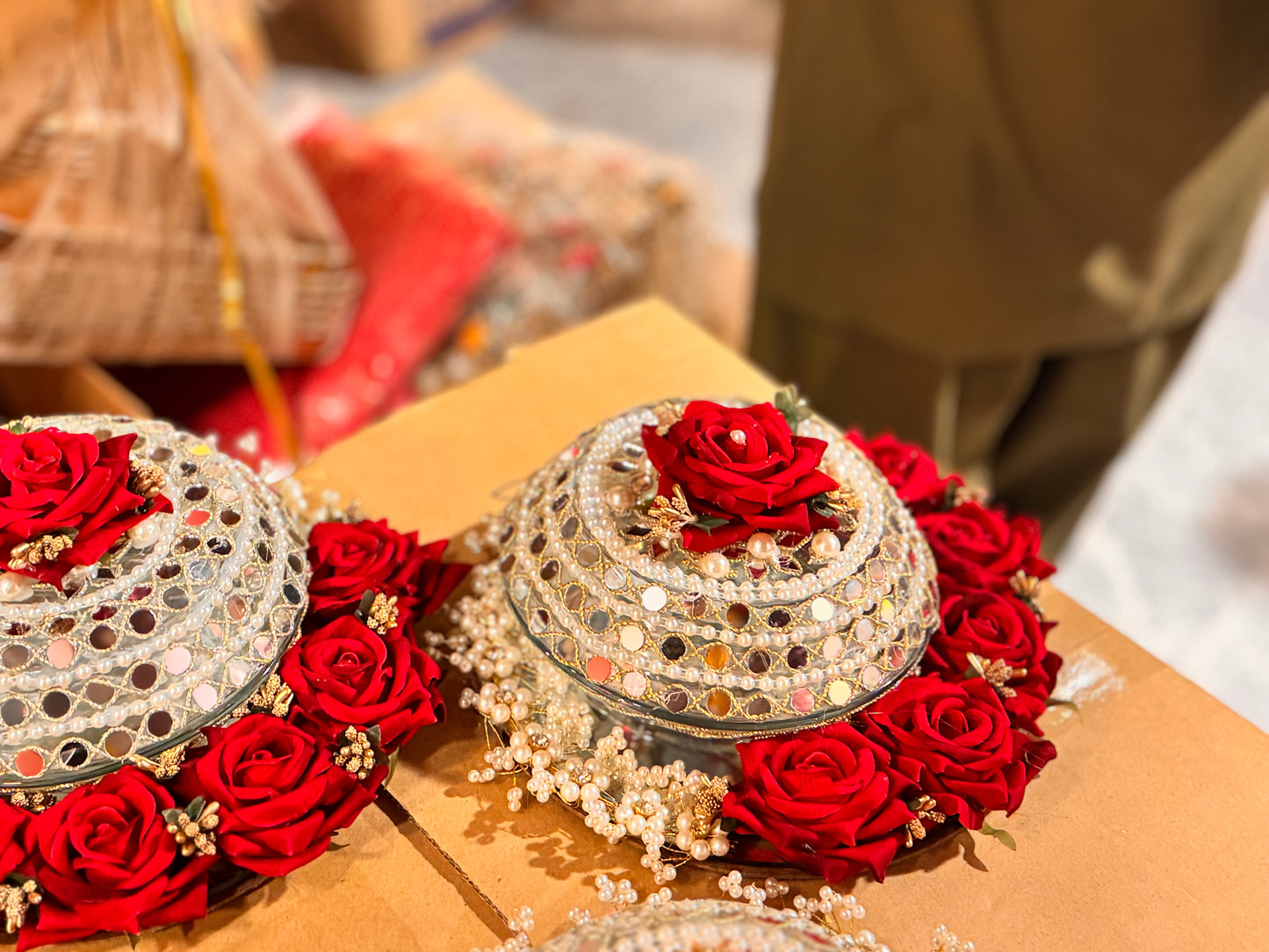 Floral with Pearls Churi Plate Design 2