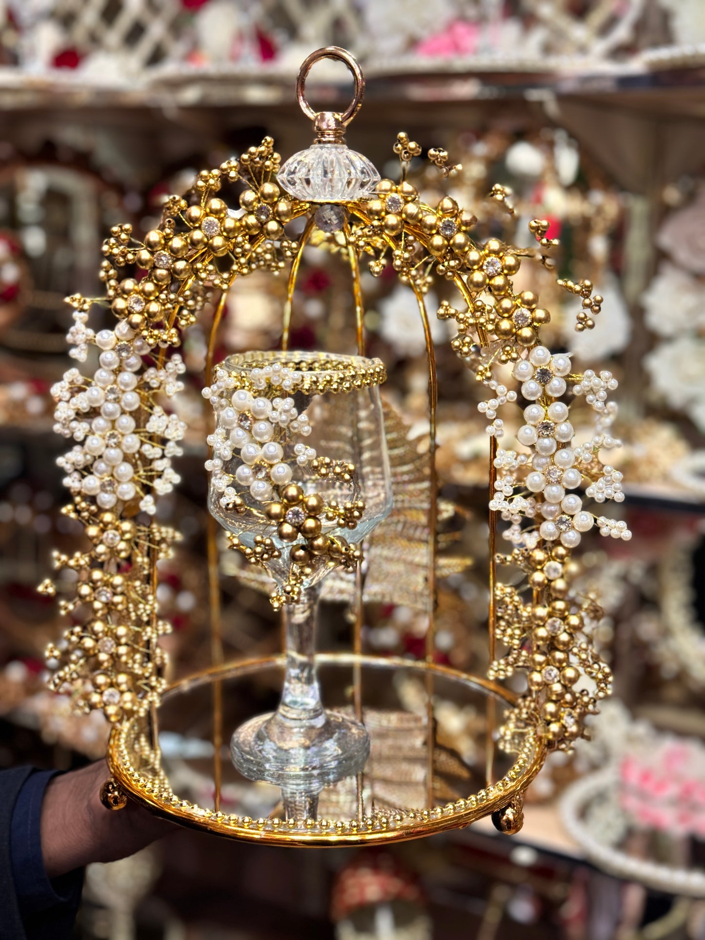 Cage Design Doodh Pilai Glass