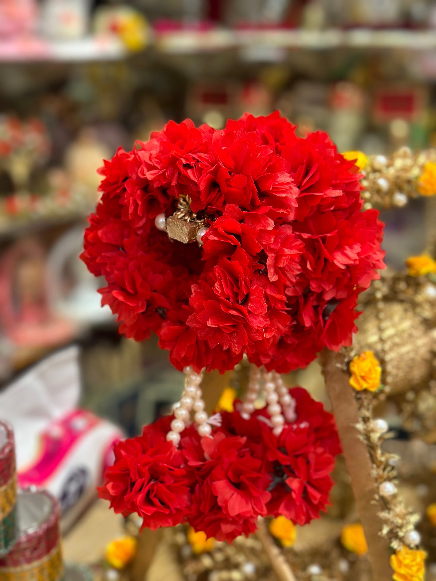 Pearl Flower Gajray Pair