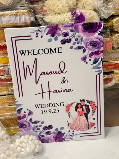 Wedding Panaflex Boards