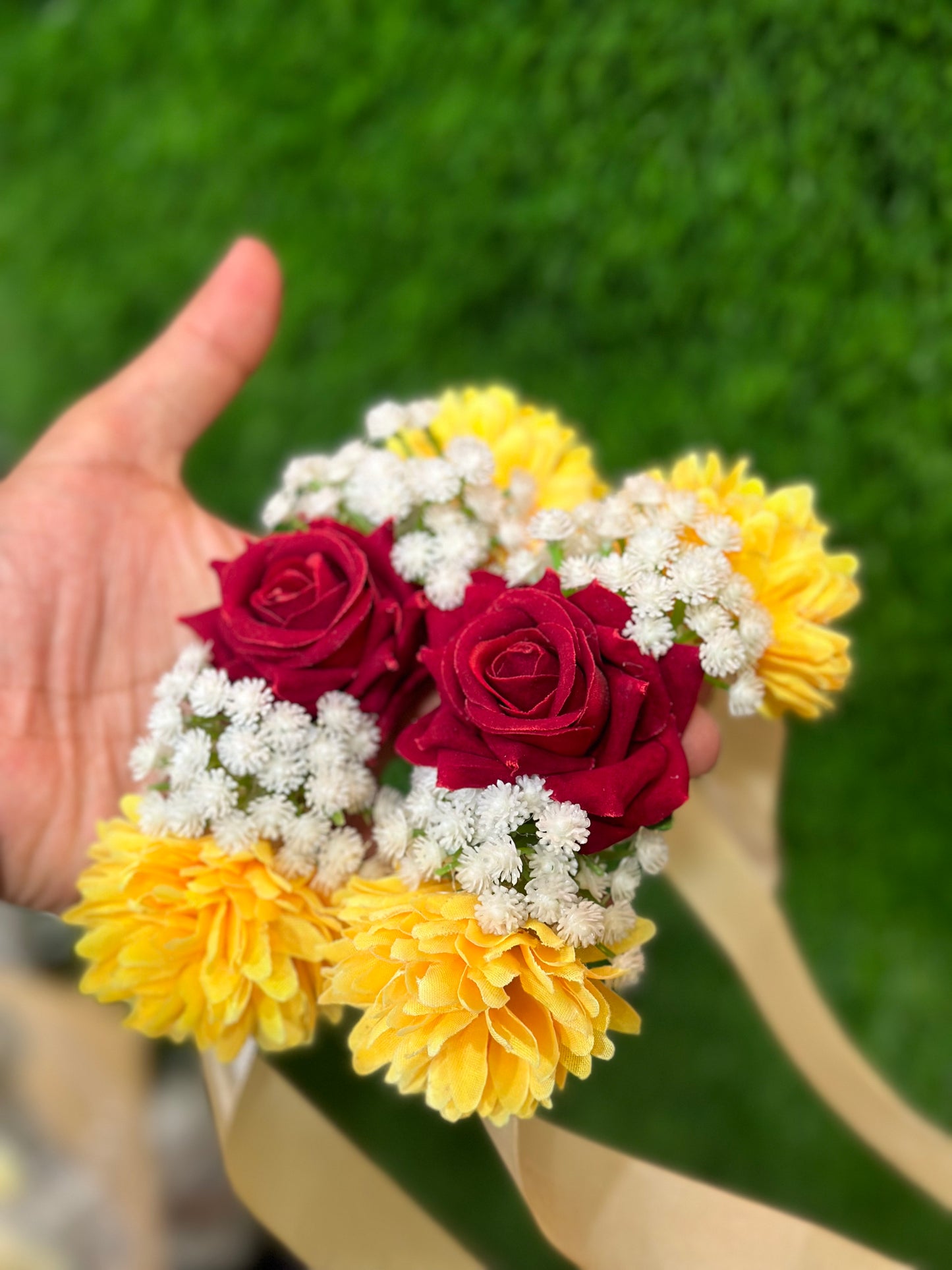 Velvet Floral Gajray Pair