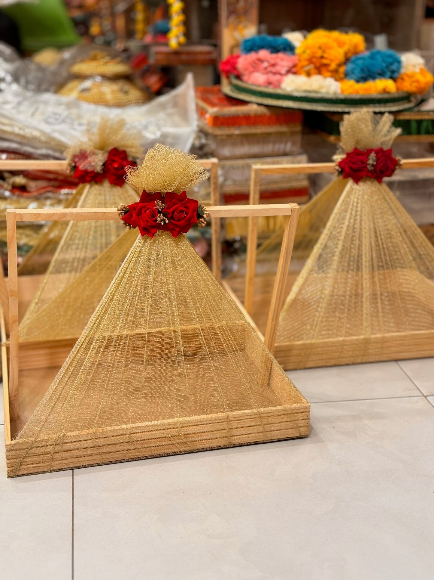 Flower Net Basket