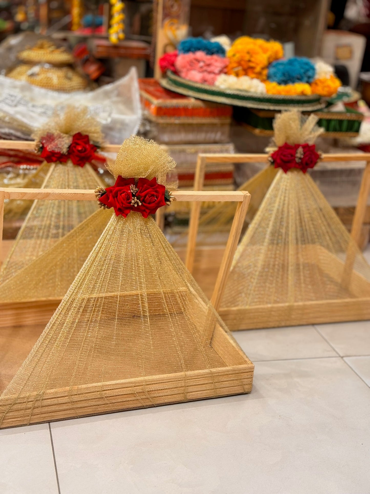 Flower Net Basket