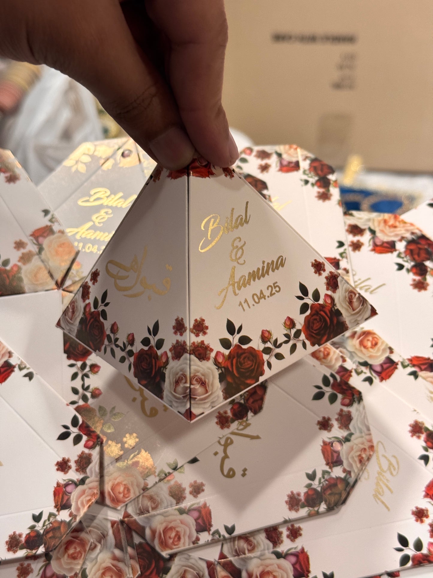Triangle Shaped Bid Box
