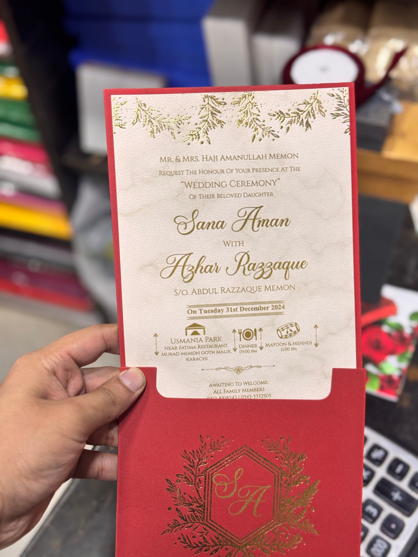 Pop up Boxed Card